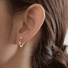 925 silver Reversable Hoop Earrings
