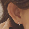 [14K Gold] Midnight Moon Earrings
