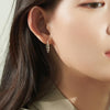 [925 Silver] Clair Hoop Earrings