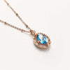 [18K Gold] Liena Blue Topaz Necklace