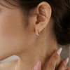 [14K Gold] Briti Hoop Earrings