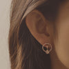 Willa Round Stud Earrings