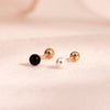 [14K Gold] Pearl Simple Piercing