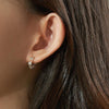 [925 Silver] Flow Hoop Earrings