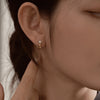 925 silver Reversable Hoop Earrings