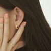 [925 silver] AND U Hoop Earrings