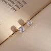 [(G)I-DLE MIYEON][14K Gold] 4-Prong Simple Lucent Stud Earrings