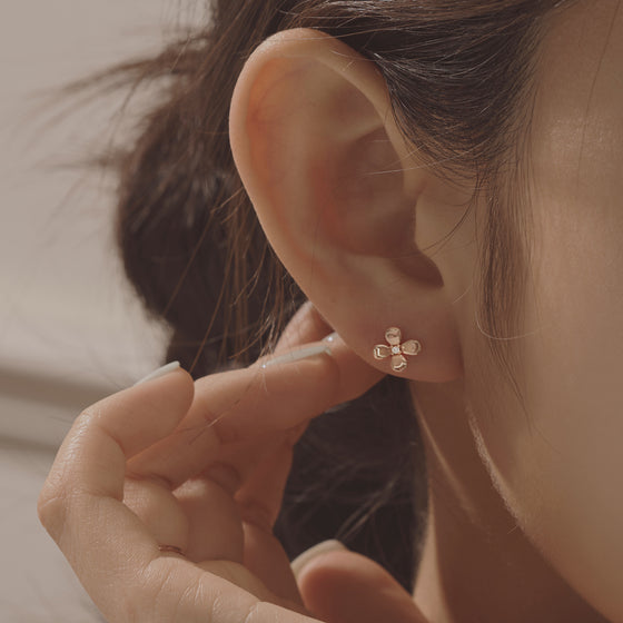 [14K Gold] Happiness Earrings