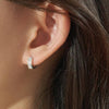 [925 Silver] Erco Hoop Earrings