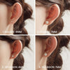 [14K Gold] Simulated Stud Earrings