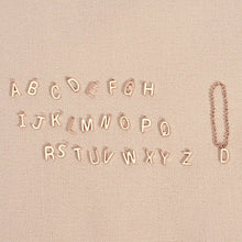  [14K Gold] Monica Letter Chain Ring - YELLOW GOLD