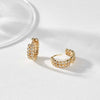 Bezel Cluster Earrings