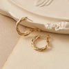Knoted Hoop Earrings