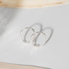 [925 silver] Smood Huggie Hoop Earrings