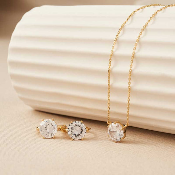 [20% OFF][925 Silver] Essential Solitaire Necklace