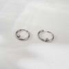 Heart in Circle Earrings Piercing