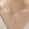 14k Del Ring Necklace