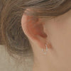 [925 Silver] Marite Hoop Earrings