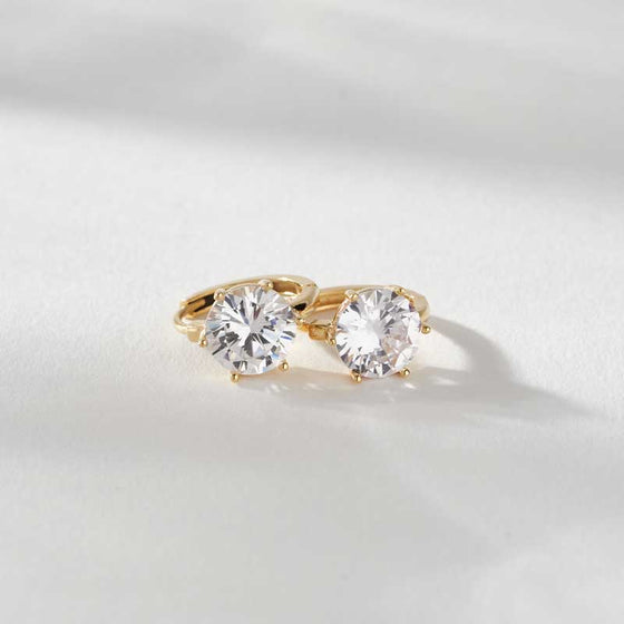 [20% OFF][925 Silver] Essential Solitaire Earrings