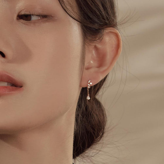 [14K Gold] Pure shot Hoop Earrings