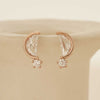 [14K Gold] Midnight Moon Earrings