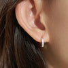 [925 Silver] Plain Hoop Earrings