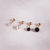[14K Gold] Pearl Simple Piercing