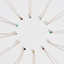  [14K Gold] Grang Natural Birthstone Necklace