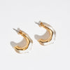 Gold Wave Hoop Earrings