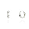 [925 Silver] Flow Hoop Earrings