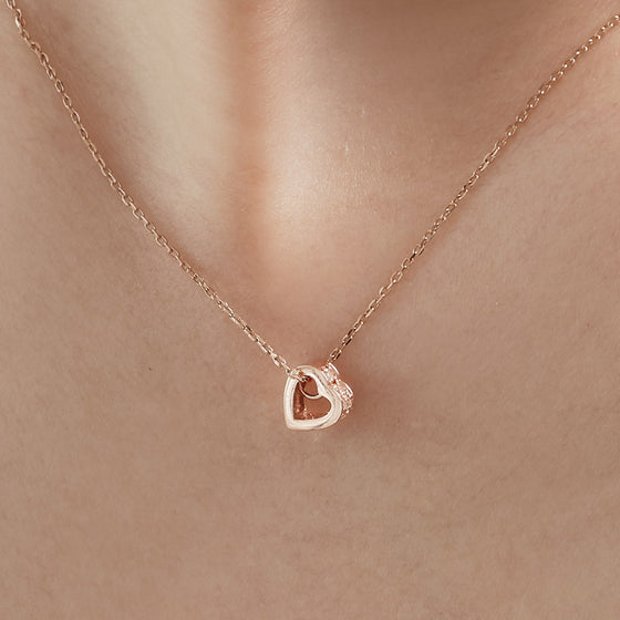 [14K Gold] Love Tension Necklace