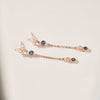 [14K Gold] Chloe Blue Topaz Earrings