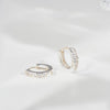 [925 Silver] Plain Hoop Earrings