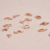 [14K Gold] Monica Letter Chain Ring - YELLOW GOLD