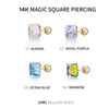 14k Magic Square Piercing