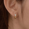 925 silver Reversable Hoop Earrings