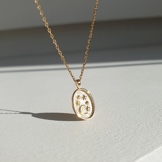 925 silver La Luna Coin Necklace