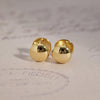 925 silver Round Huggie Earrings