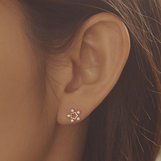 [14K Gold] Etoile Earrings