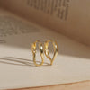 925 silver Sensual Hoop Earrings