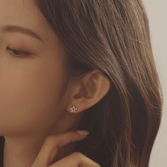 [14K Gold] Etoile Earrings