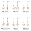 [14K Gold] Liel Birth Flower Drop Earrings