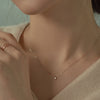 [14K Gold] Lucy Natural Diamond Necklace