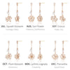 [14K Gold] Liel Birth Flower Drop Earrings