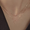 [14K Gold] Rian Natural Diamond Necklace