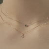 [14K Gold] Elle Natural Diamond Necklace
