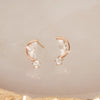 [14K Gold] Midnight Moon Earrings