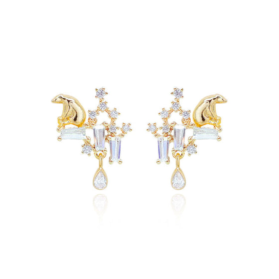 [STRAY KIDS LEE KNOW EARRINGS] TEAR OF GLACIER 1-POLAR BEAR Earrings