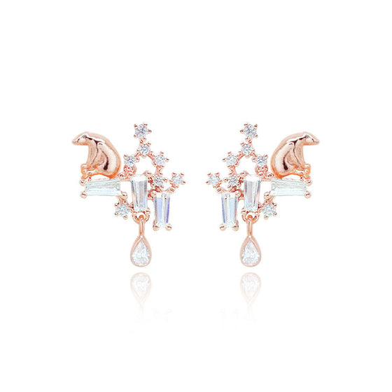 [STRAY KIDS LEE KNOW EARRINGS] TEAR OF GLACIER 1-POLAR BEAR Earrings