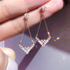 PETITE DRESS Earring (silver post, chandelier crystal) - Wingbling Global